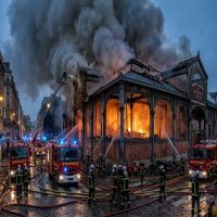 Marché des Enfants Rouges ravagé par un incendie