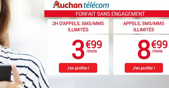 Forfaits Auchan Telecom offre