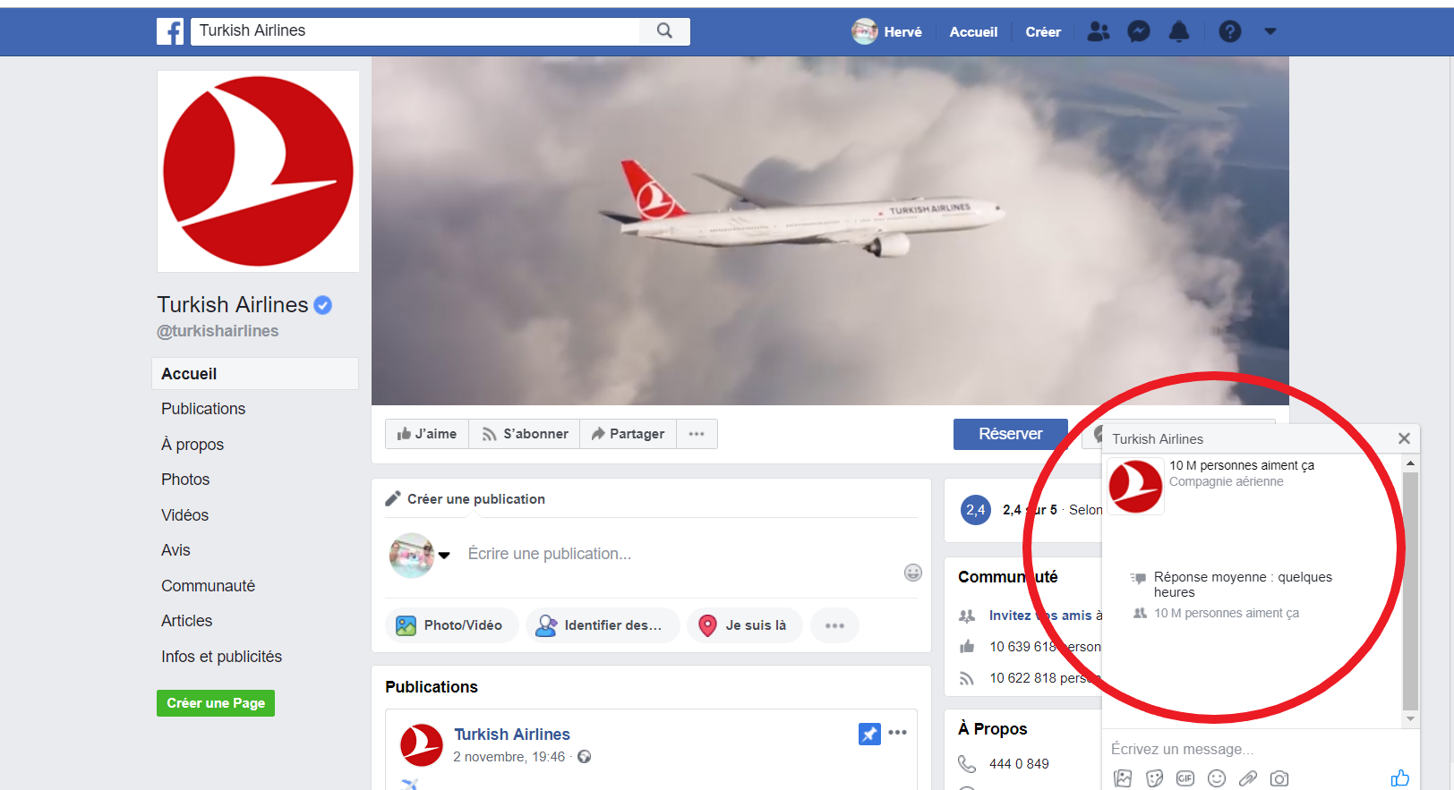 Facebook Turkish Airlines
