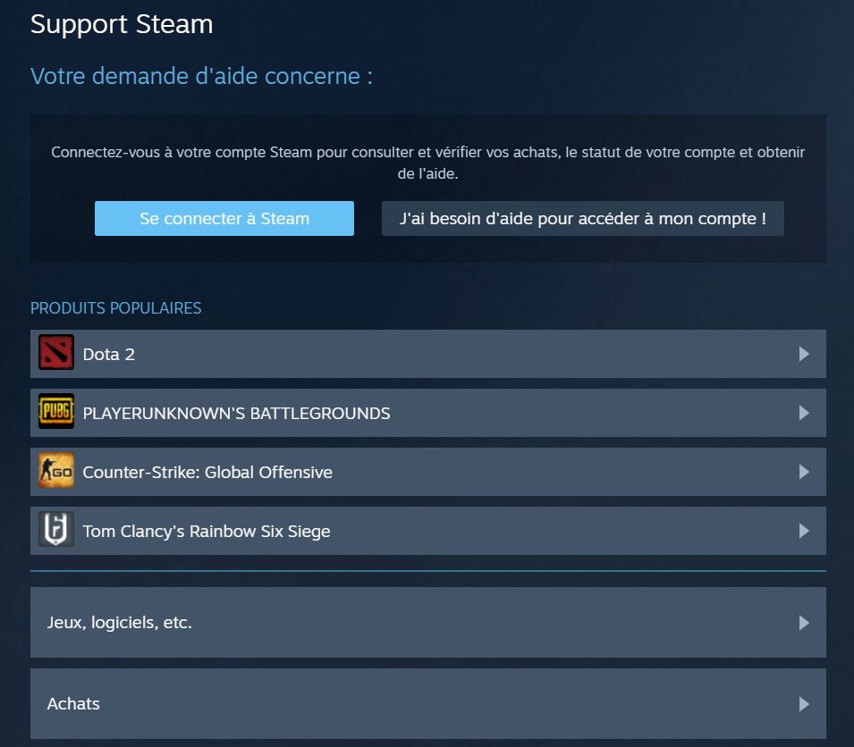 Support Steam